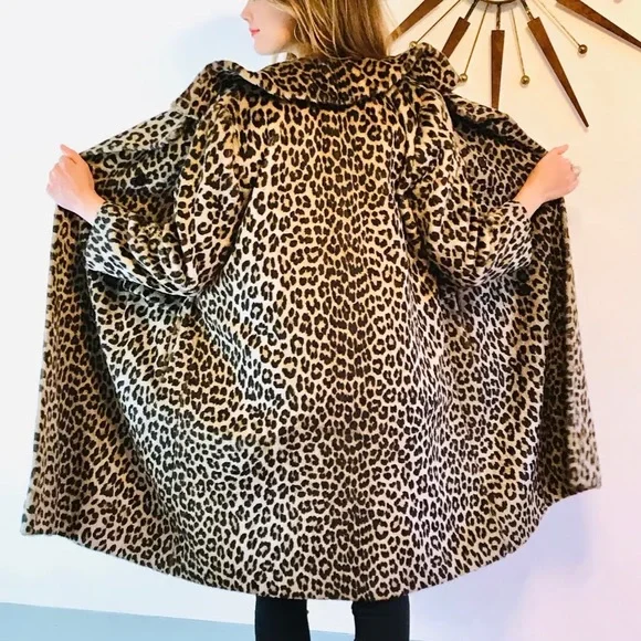 Vintage Leopard Print Trench Coat - Picture 13 of 13